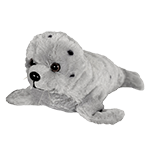 Plush-toy harbor seal